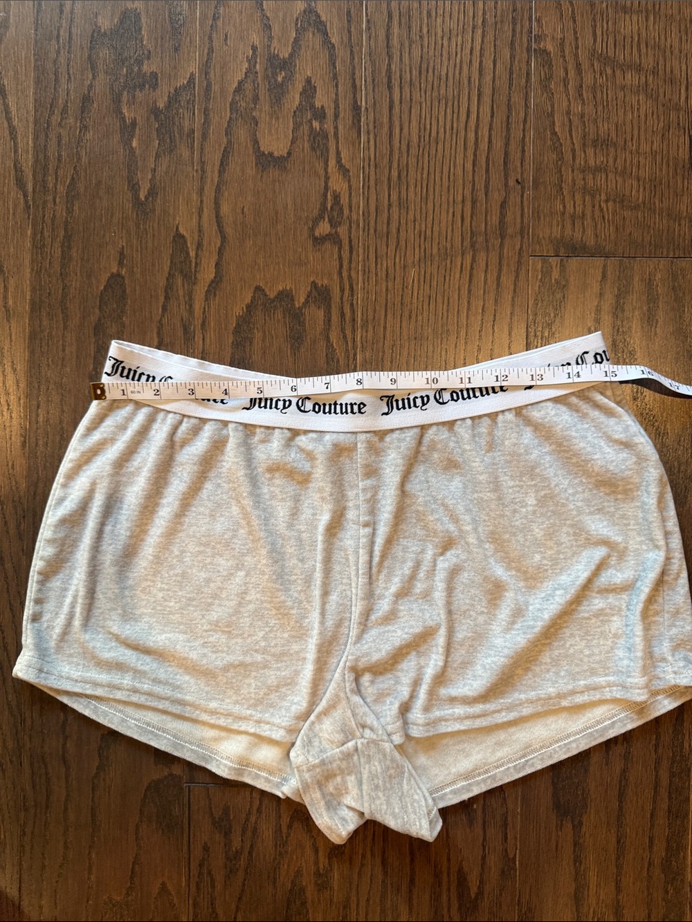 Juicy Couture Gray Logo Waistband Athletic Lounge Shorts - Picture 2 of 6
